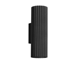Sollux Lighting Karbon Aluminum Black 2 Lights Minimalist Wall Light