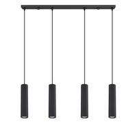 Sollux Lighting Karbon Aluminum Black 4 Lights Modern Pendant Lamps