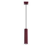 Sollux Lighting Karbon Aluminum Burgundy 1 Lights Minimalist Pendant Lamps