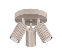 Sollux Lighting Karbon Aluminum Taupe 3 Lights Minimalist Ceiling Light