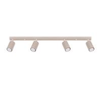Sollux Lighting Karbon Aluminum Taupe 4 Lights Minimalist Ceiling Light