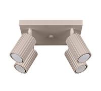 Sollux Lighting Karbon Aluminum Taupe 4 Lights Minimalist Ceiling Light