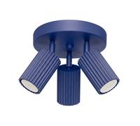 Sollux Lighting Karbon Aluminum Ultramarine 3 Lights Minimalist Ceiling Lamps