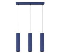Sollux Lighting Karbon Aluminum Ultramarine 3 Lights Modern Pendant Lamps