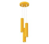 Sollux Lighting Karbon Aluminum Yellow 3 Lights Modern Pendant Lamps