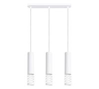 Sollux Lighting Lami Steel White 3 Lights Modern Pendant Ceiling Light
