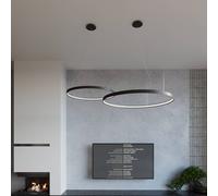 SOLLUX LIGHTING LED pendant light Rio 110 horizontal 4,000K black