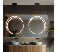 SOLLUX LIGHTING LED pendant light Rio 55, vertical 3,000 K black