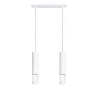 Sollux Lighting Liro Steel White 2 Lights Modern Pendant Ceiling Light