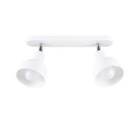 Sollux Lighting Loft Ceiling Lamp 18.5x47x24cm 2xLight in White | Size: 18.5x47x24 cm Sollux Lighting White 18.5x47x24 cm