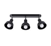 Sollux Lighting Loft Ceiling Lamp 18.5x59x24cm 3xLight in Black | Size: 18.5x59x24 cm Sollux Lighting Black 18.5x59x24 cm