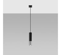 Sollux Lighting Loopez Steel Black 1 Light Classic Pendant Ceiling Light