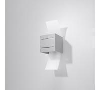 LORETO Aluminium Glass G9 LED SOLLUX LIGHTING Wall Lamp Indoor Living room New