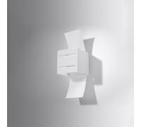 Sollux Lighting Loreto Aluminium & Glass White 1 Light Classic Wall Light