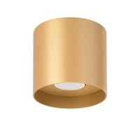 Sollux Lighting Minimalistic Ceiling Lamp 11x12x12cm 1xLight in Gold | Size: 11 x 12 x 12 cm Sollux Lighting Gold 11 x 12 x 12 cm