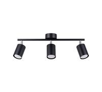 Sollux Lighting Minimalistic Ceiling Lamp 20x46x8cm 3xLight in Black | Size: 20 x 46 x 8 cm Sollux Lighting Black 20 x 46 x 8 cm