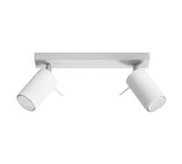 Sollux Lighting Modern Ceiling Lamp 16x30x6cm 2xLight in White | Size: 16 x 30 x 6 cm Sollux Lighting White 16 x 30 x 6 cm