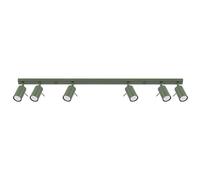 Sollux Lighting modern Ceiling lamp 17x117x6cm 6xLight in Green | Size: 17 x 117 x 6 cm Sollux Lighting Green 17 x 117 x 6 cm