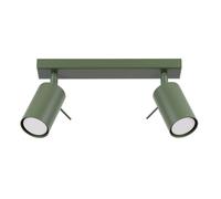 Sollux Lighting modern Ceiling lamp 17x30x6cm 2xLight in Green | Size: 17 x 30 x 6 cm Sollux Lighting Green 17 x 30 x 6 cm