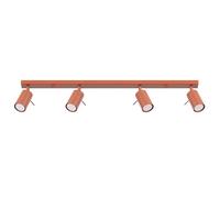 Sollux Lighting modern Ceiling lamp 17x81x6cm 4xLight in Red | Size: 17 x 81 x 6 cm Sollux Lighting Red 17 x 81 x 6 cm