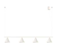 SOLLUX lighting Modern E14 LED Chandelier 4-Bulb Nox Beige