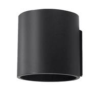 Sollux Lighting Orbis Aluminium Black 1 Light Classic Wall Light