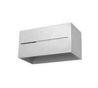 NEW Wall Lamp LOBO MAXI ALUMINIUM Grey G9 LED SOLLUX LIGHTING Light up and down