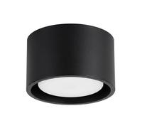 SOLLUX lighting Modo Ceiling Light Round Flat Gx53 LED 1-Bulb Black