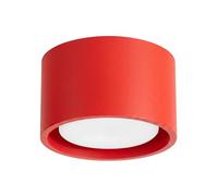 SOLLUX lighting Modo Ceiling Light Round Flat Gx53 LED 1-Bulb Red