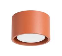 SOLLUX lighting Modo Ceiling Light Round Flat Gx53 LED 1-Bulb Red Ochre