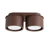 SOLLUX lighting Modo Ceiling Light Round Flat Gx53 LED 2-Bulb Brown