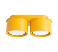 SOLLUX lighting Modo Ceiling Light Round Flat Gx53 LED 2-Bulb Yellow