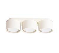 SOLLUX lighting Modo Ceiling Light Round Flat Gx53 LED 3-Bulb Beige