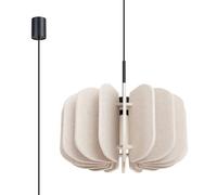 Sollux Lighting Mula Felt/steel Beige/black 1 Lights Modern Pendant Ceiling Light