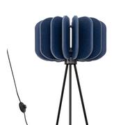 Sollux Lighting Mula Felt/steel Navy Blue/black 1 Lights Modern Floor Lamp
