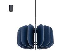 Sollux Lighting Mula Felt/steel Navy Blue/black 1 Lights Modern Pendant Ceiling Light