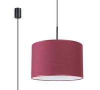 Sollux Lighting Nevia Fabric/pvc Burgundy/black 1 Lights Minimalist Pendant Ceiling Light