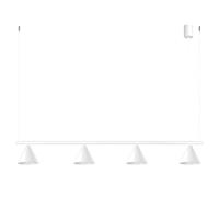 SOLLUX lighting Nox Modern E14 LED Chandelier 4-Bulb White