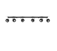 Sollux Lighting Oculare Steel Black 6 Light Classic Ceiling Light