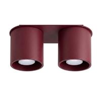 Sollux Lighting Or luminum Burgundy 2 Lights Modern Ceiling Lamps