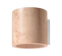 Sollux Lighting Orbis Wood Natural 1 Light Classic Wall Light