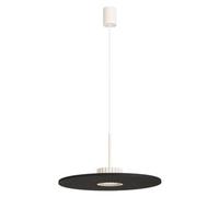 Sollux Lighting Ovo Felt/aluminum Beige/black 1 Lights Minimalist Pendant Lamps