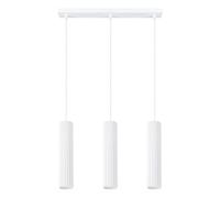 Luminosa Lighting Luminosa Karbon Minimalist Bar Pendant 3 Light White