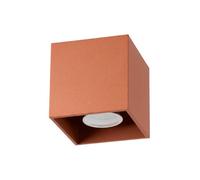 Sollux Lighting Quad Aluminum Red Ochre 1 Lights Modern Ceiling Lamps
