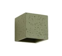 Sollux Lighting Quad Concrete Olive Green 1 Lights Industrial Wall Light