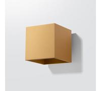 Sollux Lighting Quad Steel Gold 1 Lights Minimalistic Wall Light