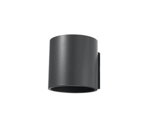 SOLLUX lighting Quad Wall Light Aluminium with Round Shade - Wall Lamp Living Room Dining Room Lamp - Light Kitchen Aluminium 10 x 12 x 10 cm