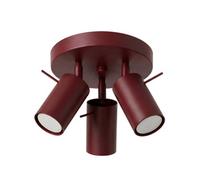 Sollux Lighting Ring Steel Burgundy 3 Lights Modern Ceiling Lamps