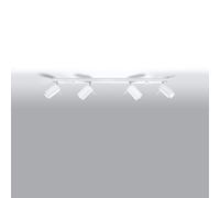 Sollux Lighting Ring Steel White 4L Light Classic Ceiling Light