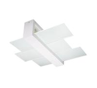 Sollux Lighting Scandinavian Ceiling Lamp 12x43x43cm 2xLight in White | Size: 12 x 43 x 43 cm Sollux Lighting White 12 x 43 x 43 cm